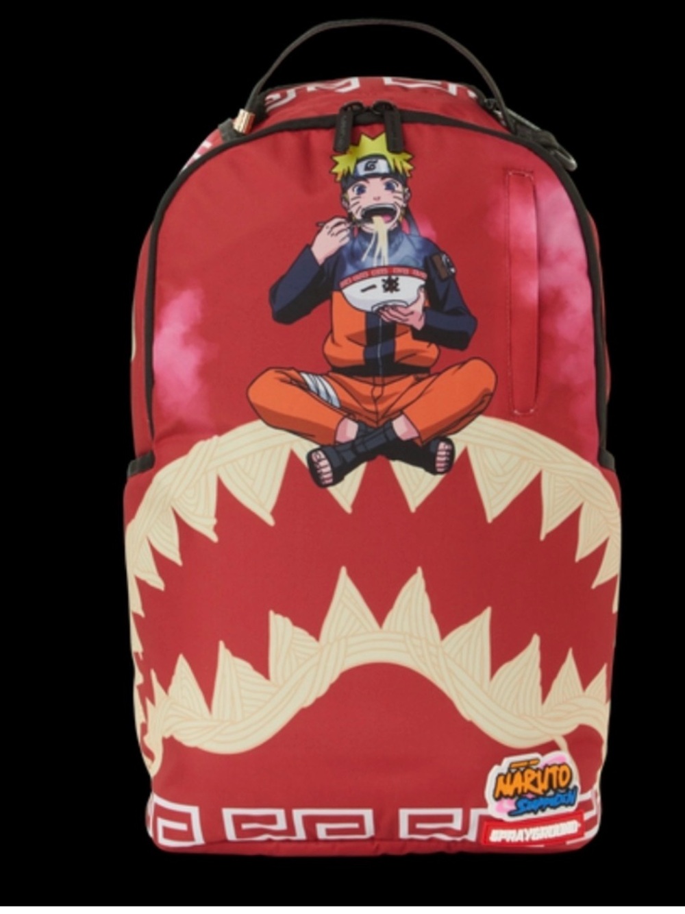 Red Graphic Backpack - Anime Character Bag